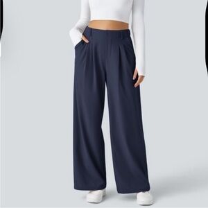 HALARA Navy Wide-Leg Women's Pants